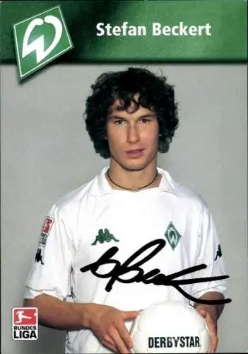 Autogrammkarte Fußballer Stefan Beckert, Werder Bremen, Autogramm