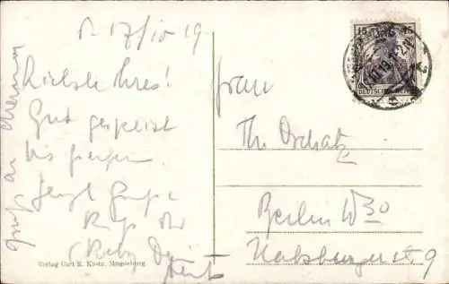 Ak Magdeburg an der Elbe, Elbpartie mit Strombrücke