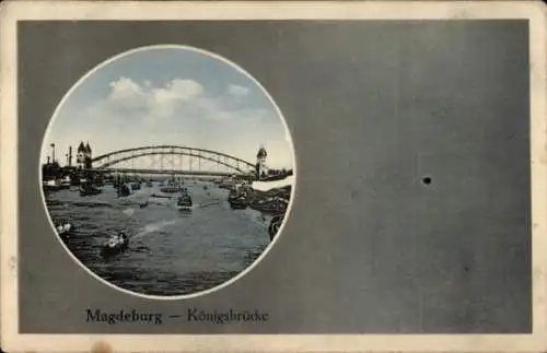 Ak Magdeburg an der Elbe, Königsbrücke