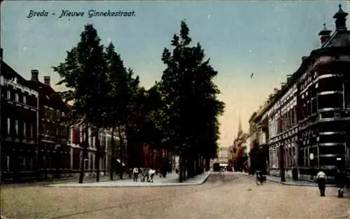 Ak Breda Nordbrabant Niederlande, Nieuwe Ginnekestraat