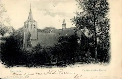 Ak Ginneken Breda Nordbrabant Niederlande, Protestantsche Kerk