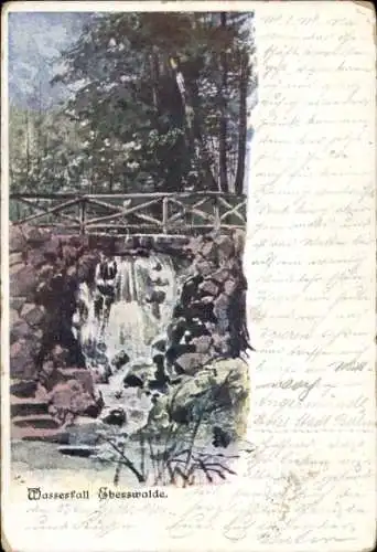 Ak Eberswalde in der Mark, Wasserfall
