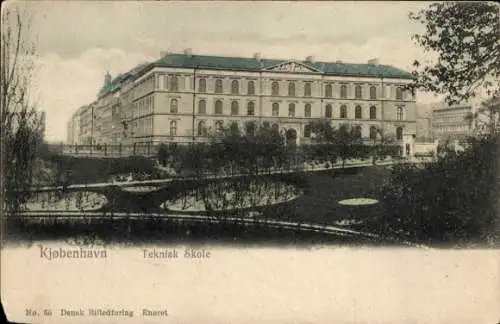 Ak København Kopenhagen Dänemark, Technische Schule
