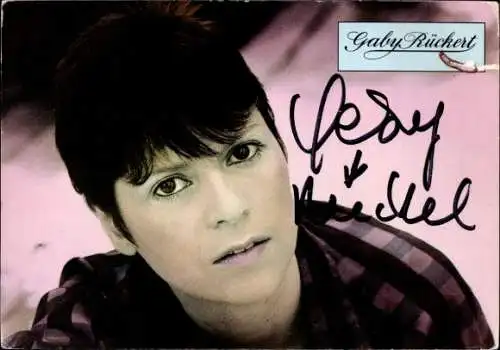 Foto Sängerin Gaby Rückert, Portrait, Autogramm