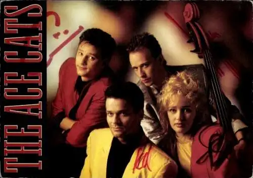 Ak Band The Ace Cats, Sänger, Portrait, Autogramm