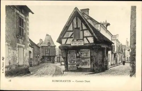 Ak Romorantin Loir et Cher, Carroir Doré