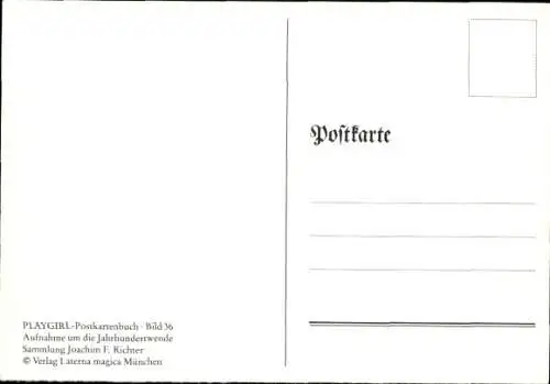 Ak Nackte Frau, Rückenansicht, Erotik