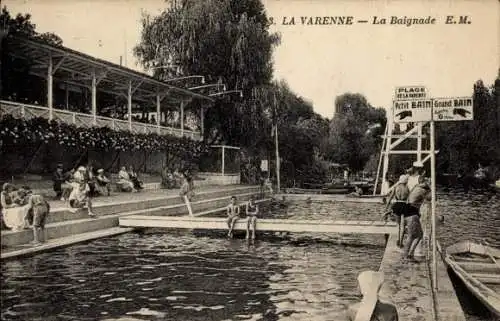 CPA La Varenne Val de Marne, Baignade
