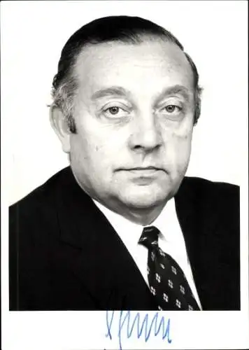 Foto Politiker Karl Herold, Autogramm