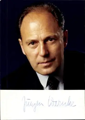 Ak Jürgen Warnke, Politiker, Portrait, Autogramm