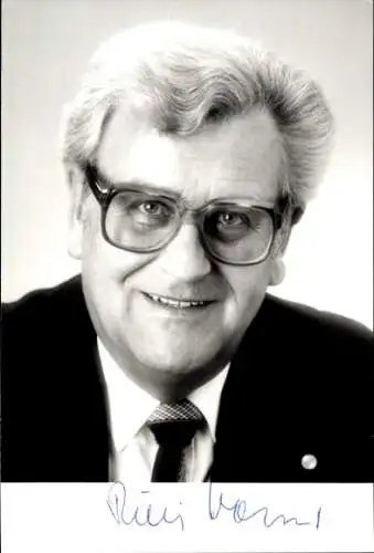 Foto Politiker Rudi Walther, Autogramm