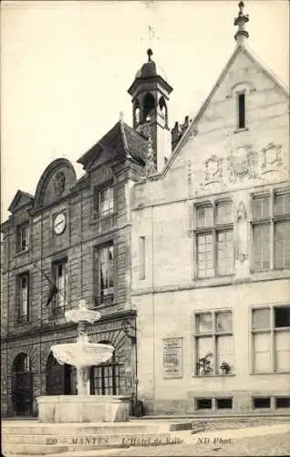 Ak Mantes la Jolie Yvelines, Rathaus