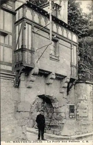 Ak Mantes la Jolie Yvelines, Porte aux Pretres