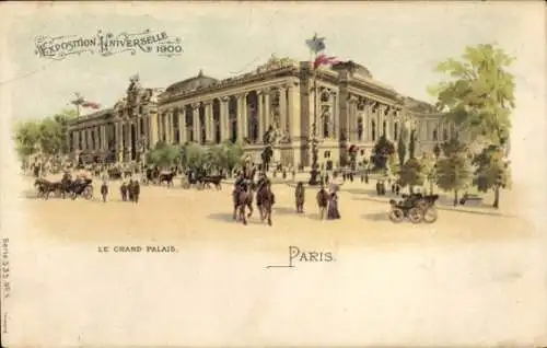 Litho Paris, Weltausstellung 1900, Grand Palais
