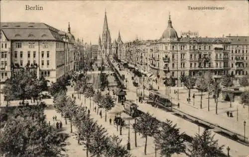 Ak Berlin Charlottenburg, Tauentzienstraße, Kaiser Wilhelm Gedächtniskirche