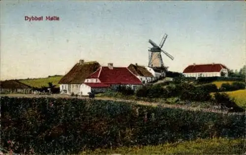 Ak Dänemark, Dybbøl Mølle, Ort, Windmühle