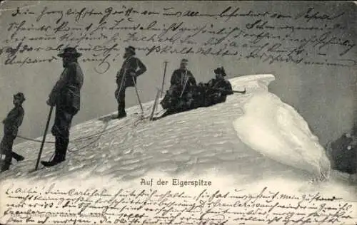 Ak Schweiz, Auf der Eigerspitze