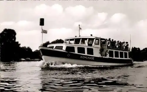 Ak MS Kohlhase auf dem Großen Wannsee, Stern- und Kreisschifffahrt Berlin Steglitz
