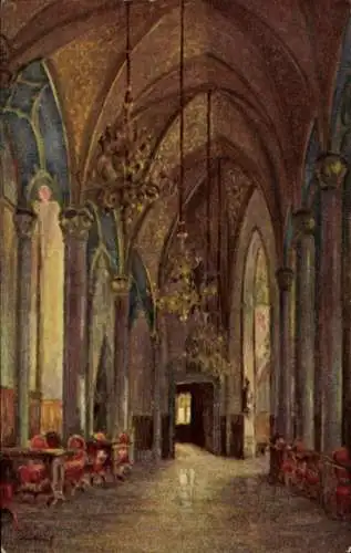 Künstler Ak Kullrich g.,Hohenzollern,Burg,Grafensaal