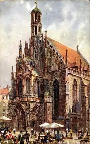 Künstler Ak Flower, Charles, Nürnberg in Mittelfranken Bayern, Frauenkirche