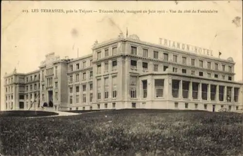 Ak Le Tréport Seine Maritime, Trianon-Hotel, architektonische Ansicht, eingeweiht 1912