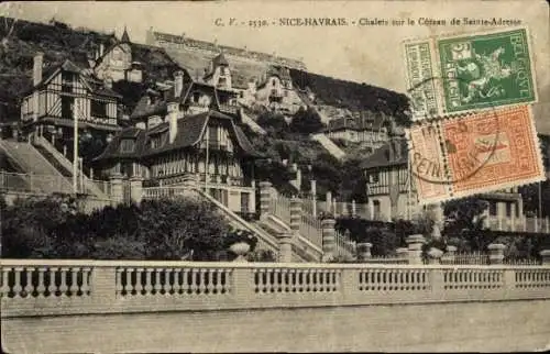 Ak Sainte Adresse Seine Maritime, Nice Havrais, Chalets sur le Coteau