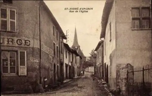 Ak Apchon Cantal, St. Andre, Rue de l'Eglise