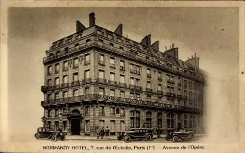 Ak Paris I, Normandy Hotel, Avenue de l'Opera