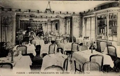 Ak Paris, Grands Magasins du Louvre, Salon de The