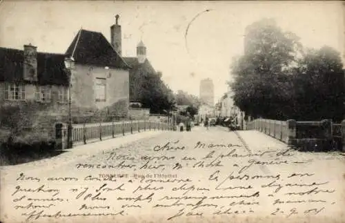 Ak Tonnerre Yonne, Rue de l'Hopital