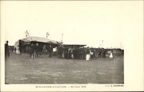 CPA Simandre Aviation, 30 Juin 1912