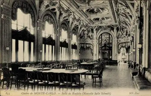 Ak Monte Carlo Monaco, Casino, Salle de Roulette (nouvelle salle Schmitt)