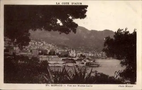 CPA Monaco, Vue sur MOnte Carlo