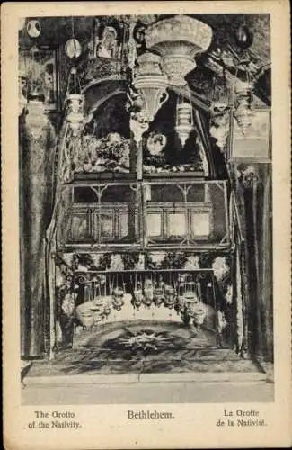 Ak Betlehem Israel, Geburtsgrotte, Grotte de la Nativite