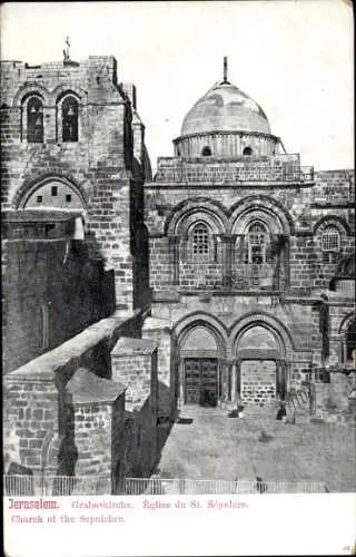 Ak Jerusalem Israel, Grabeskirche