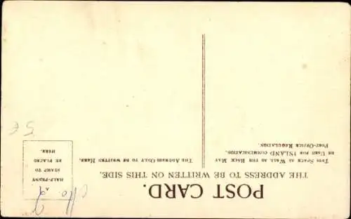 Ak Kanalinsel Jersey, The Devil's Hole,  Treppen, Felsen, Menschen