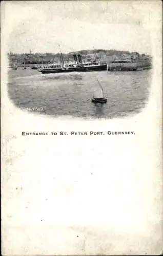 PC Saint Peter Port Guernsey Channel Islands, entrance, Steamer