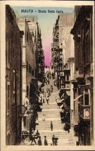 Ak Valletta Malta, Strada Santa Lucia
