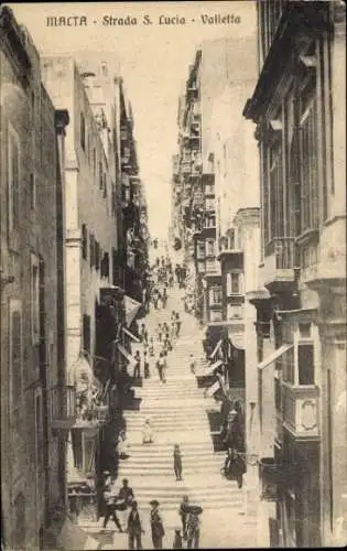 Ak Valletta Malta, Strada Santa Lucia