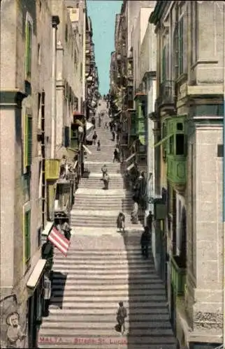 Ak Malta, Strada St. Lucia, Treppe