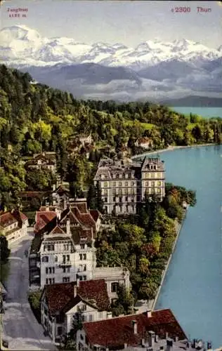 Ak Thun Kanton Bern Schweiz, Gesamtansicht