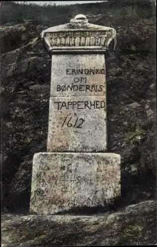 Ak Norwegen, Erindrinig om Bonderais Tapperhed