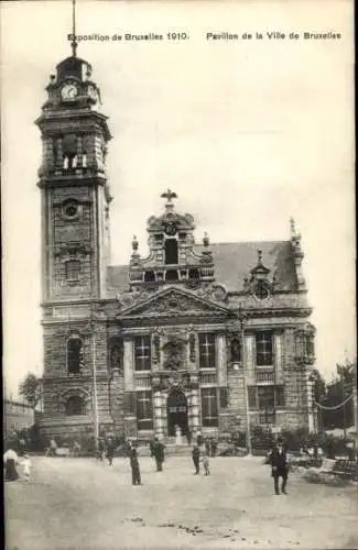 Ak Bruxelles Brüssel, Pavillon de la Ville de Bruxelles, Exposition de Bruxelles 1910