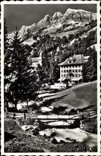 Ak Unterschächen Kanton Uri Schweiz, Hotel Klausen
