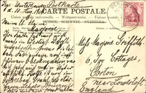 Ak Sankt Moritz Kanton Graubünden, Panorama