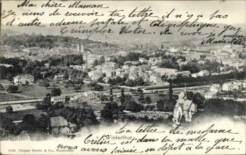 Ak Winterthur Kt. Zürich Schweiz, Gesamtansicht