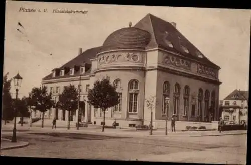 Ak Plauen im Vogtland, Gebäude der Handelskammer, Stadtansicht, ältere Architektur
