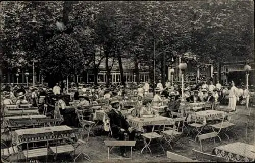 Ak Dresden Altstadt, Große Wirtschaft, Kgl. Großer Garten