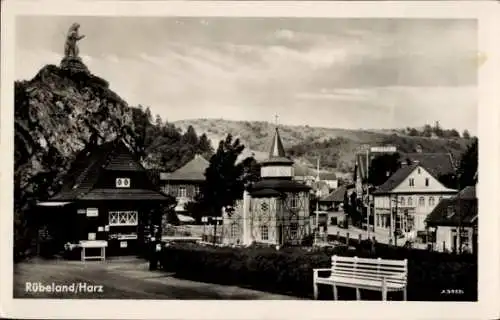 Ak Rübeland Oberharz am Brocken, Teilansicht, Denkmal