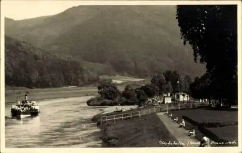 Ak Bad Karlshafen an der Weser, Uferansicht